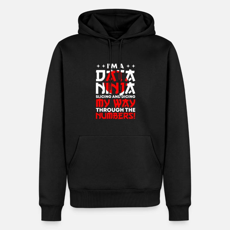 Daten Analytiker Datenschutz Beauftragter - Männer Premium Bio Hoodie - Schwarz
