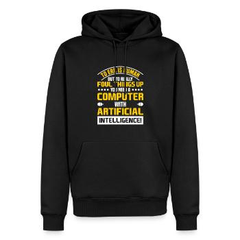 Daten Analytiker Datenschutz Beauftragter - Männer Premium Bio Hoodie - Schwarz - Vorne - Nico (187cm)