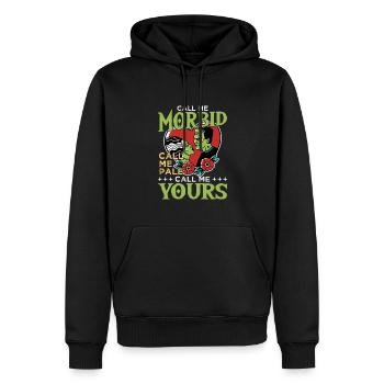 Goth Emo - Men’s Premium Organic Hoodie - black - Front - Nico (187cm)