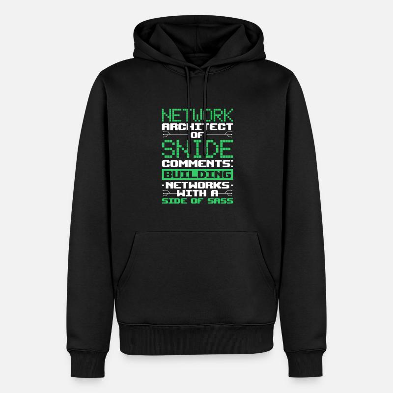 Network Engineer - Männer Premium Bio Hoodie - Schwarz
