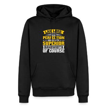 Network Engineer - Männer Premium Bio Hoodie - Schwarz - Vorne - Nico (187cm)