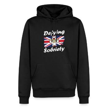 Trinkspiel - Männer Premium Bio Hoodie - Schwarz - Vorne - Nico (187cm)