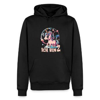 2. Geburtstag - Männer Premium Bio Hoodie - Schwarz - Vorne - Nico (187cm)