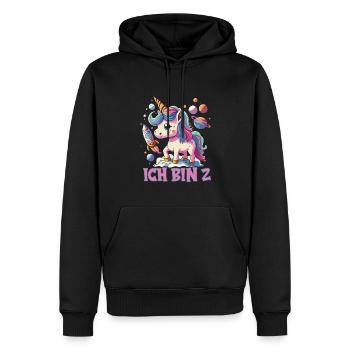 2. Geburtstag - Männer Premium Bio Hoodie - Schwarz - Vorne - Nico (187cm)
