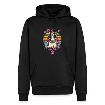 2. Geburtstag - Männer Premium Bio Hoodie - Schwarz - Vorne - Nico (187cm)