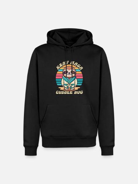 Krav Maga - Sweat à capuche Premium bio Homme - noir