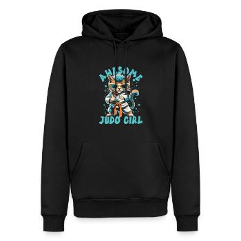 Judo - Men’s Premium Organic Hoodie - black - Front - Nico (187cm)