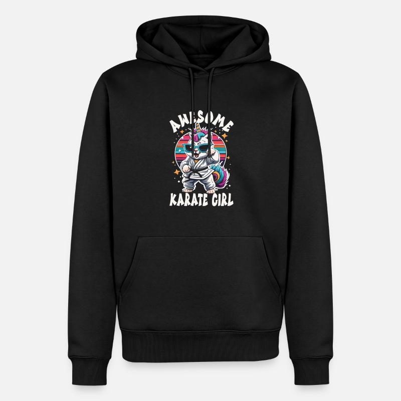 Karate - Männer Premium Bio Hoodie - Schwarz