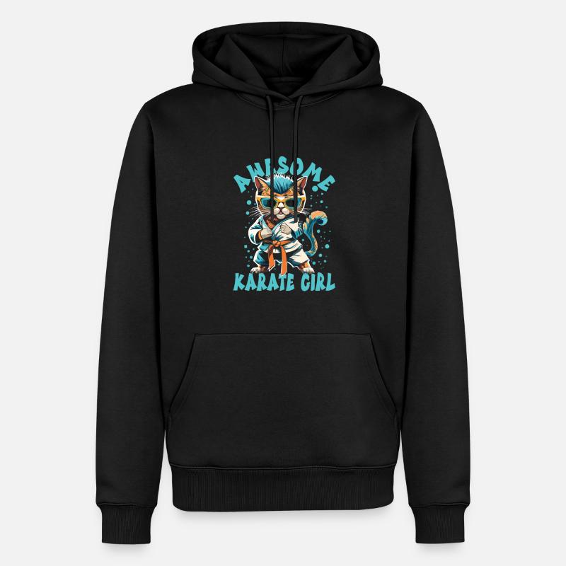 Karate - Männer Premium Bio Hoodie - Schwarz