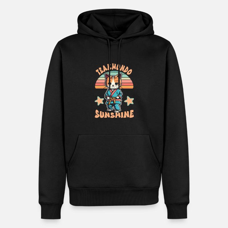 Teakwondo - Sweat à capuche Premium bio Homme - noir