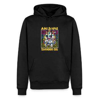 Teakwondo - Männer Premium Bio Hoodie - Schwarz - Vorne - Nico (187cm)