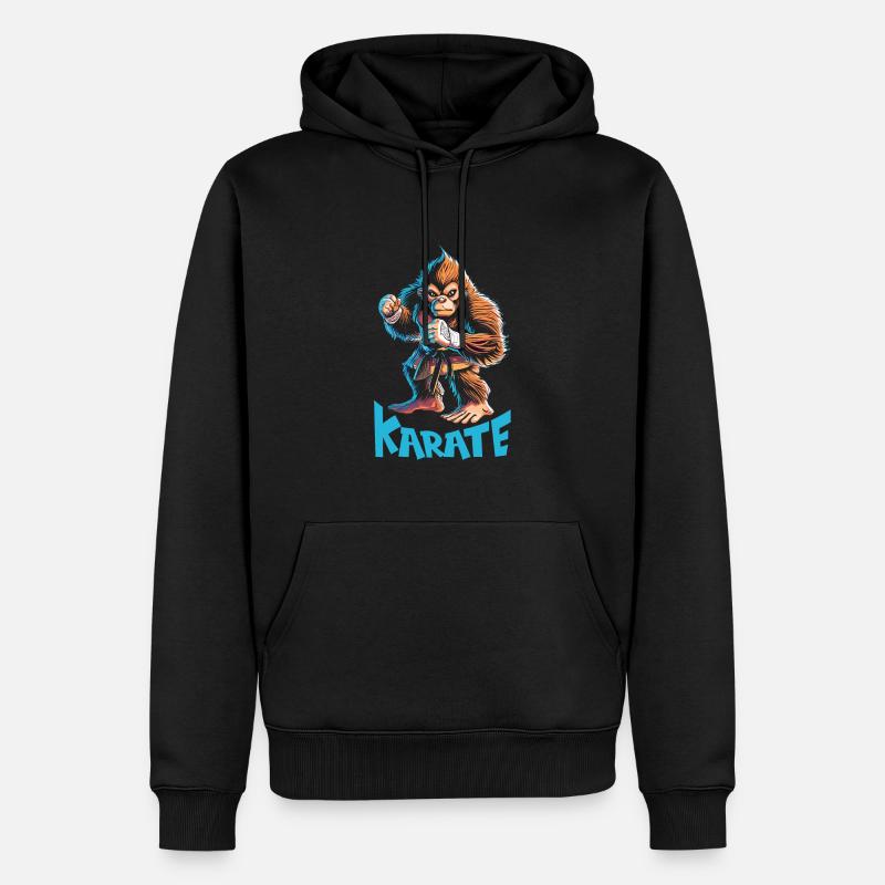 Karate - Männer Premium Bio Hoodie - Schwarz