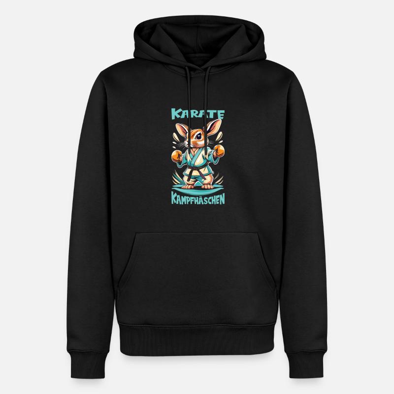 Karate - Männer Premium Bio Hoodie - Schwarz