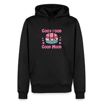 Französisches Essen - Männer Premium Bio Hoodie - Schwarz - Vorne - Nico (187cm)