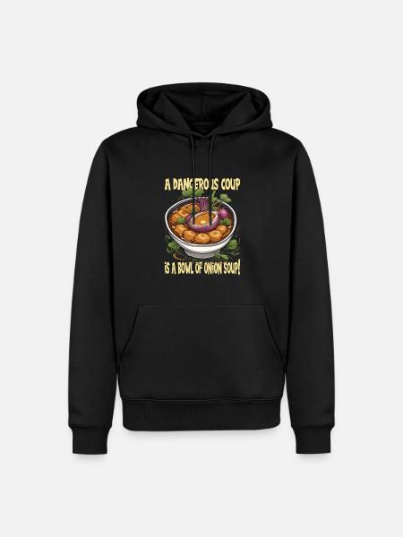 French food - Men’s Premium Organic Hoodie - black