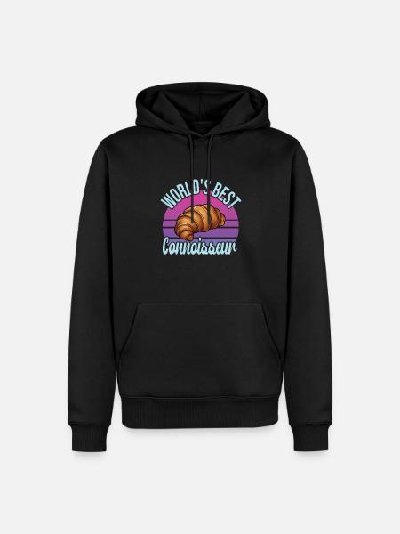 French food - Men’s Premium Organic Hoodie - black