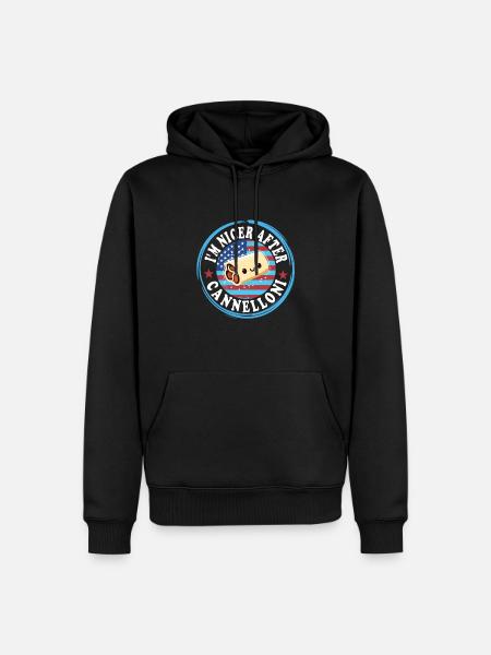 Cuisine italienne - Sweat à capuche Premium bio Homme - noir
