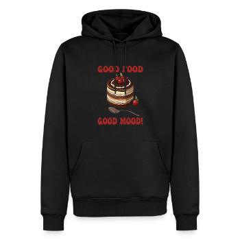 Italienisches Essen - Männer Premium Bio Hoodie - Schwarz - Vorne - Nico (187cm)
