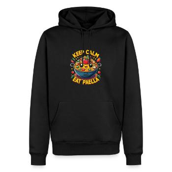 Spanisches Essen - Männer Premium Bio Hoodie - Schwarz - Vorne - Nico (187cm)