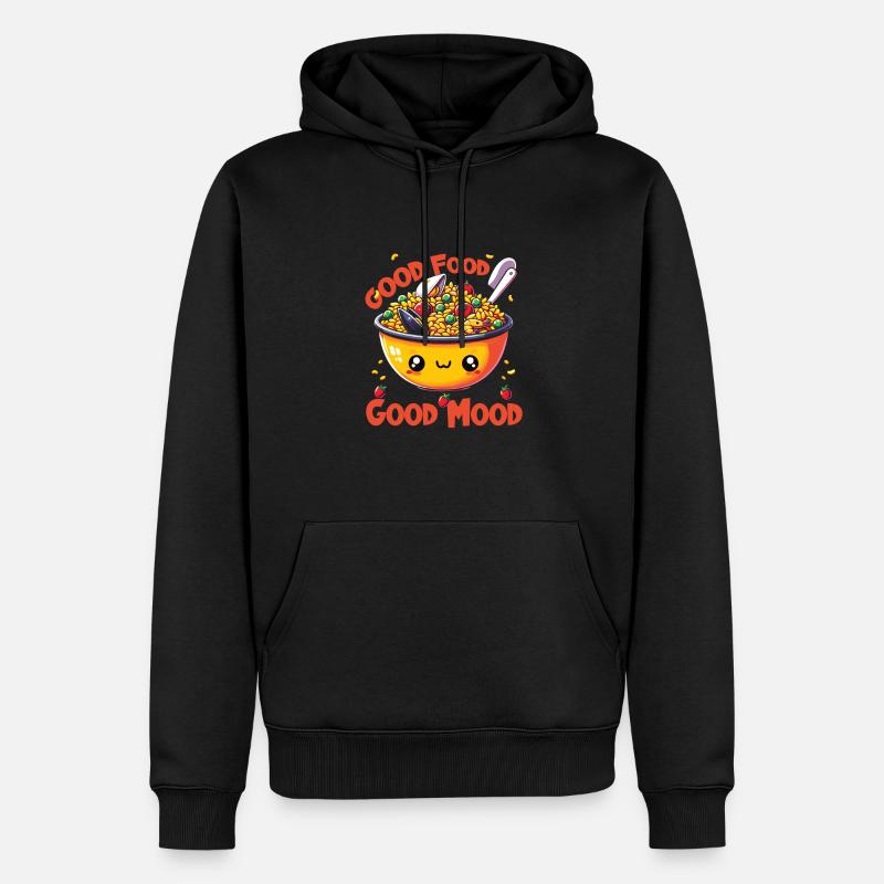 Spanisches Essen - Männer Premium Bio Hoodie - Schwarz