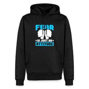 Psychologist - Men’s Premium Organic Hoodie - black - Front - Nico (187cm)