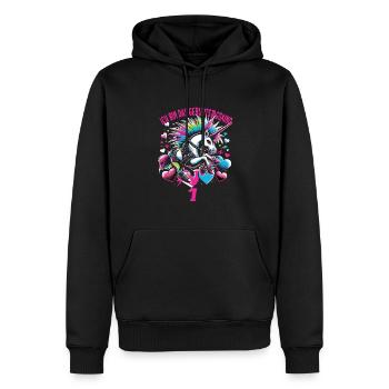 Kindergeburtstag - Männer Premium Bio Hoodie - Schwarz - Vorne - Nico (187cm)