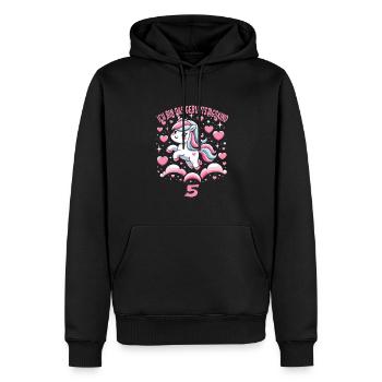 Kindergeburtstag - Männer Premium Bio Hoodie - Schwarz - Vorne - Nico (187cm)