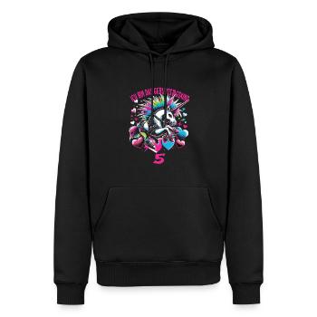 Kindergeburtstag - Männer Premium Bio Hoodie - Schwarz - Vorne - Nico (187cm)