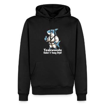 Teakwondo - Männer Premium Bio Hoodie - Schwarz - Vorne - Nico (187cm)