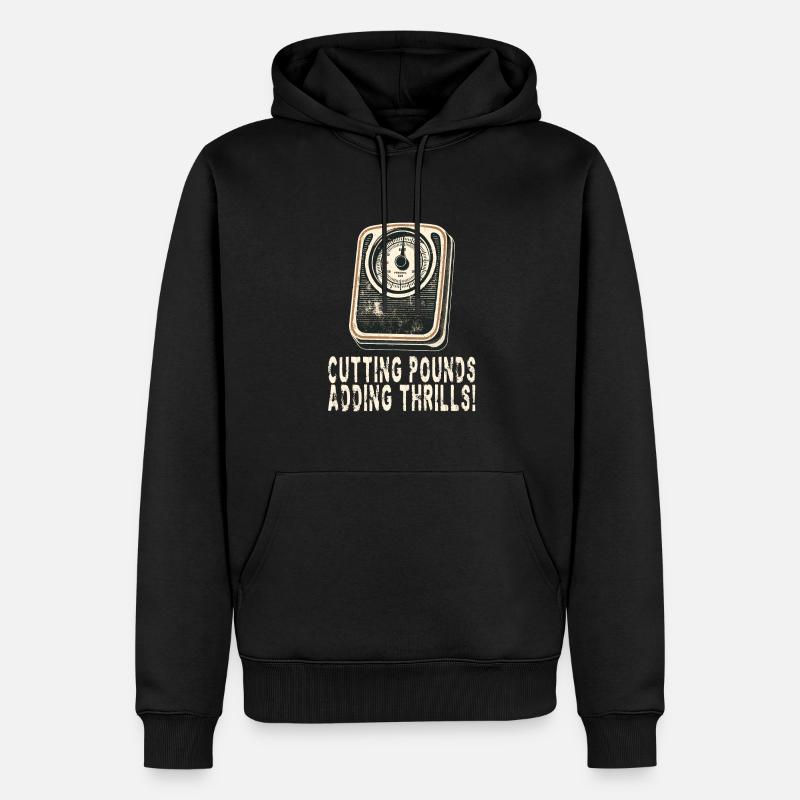 decrease - Men’s Premium Organic Hoodie - black