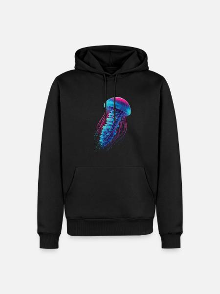 Jellyfish - Men’s Premium Organic Hoodie - black