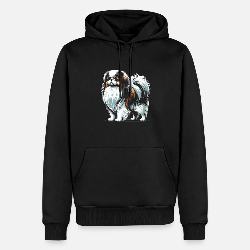 Menton du Japon - Sweat à capuche Premium bio Homme - noir