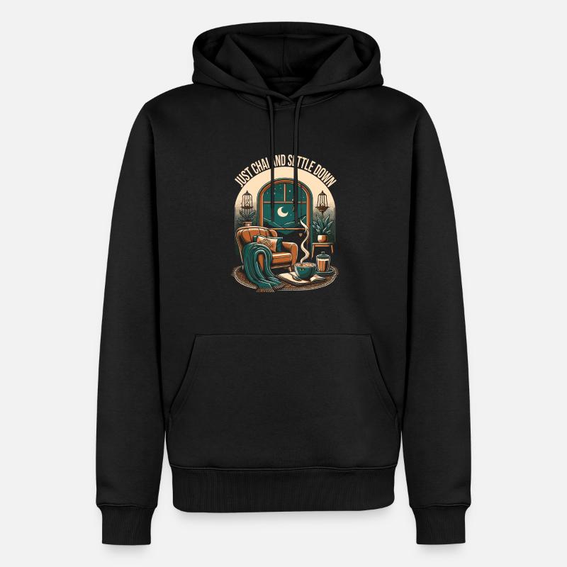 Chai - Männer Premium Bio Hoodie - Schwarz