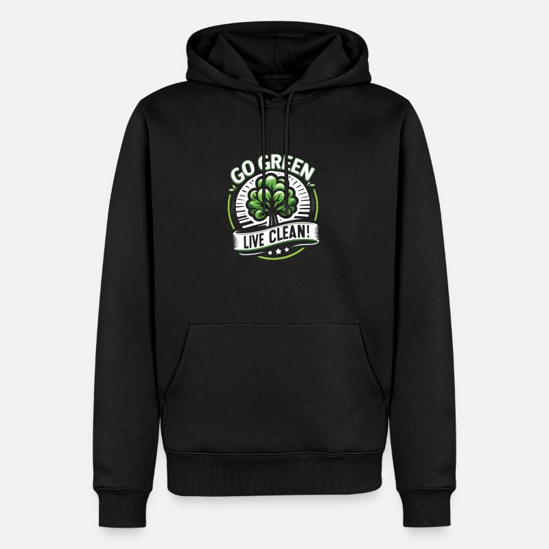 Protection de l’environnement - Sweat à capuche Premium bio Homme - noir