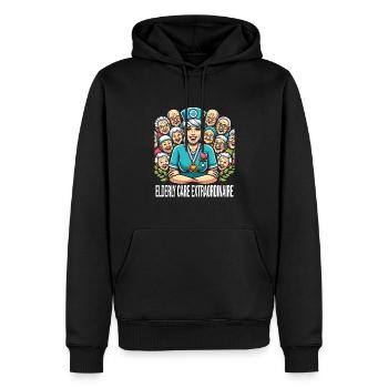 Altenpflegerin - Männer Premium Bio Hoodie - Schwarz - Vorne - Nico (187cm)