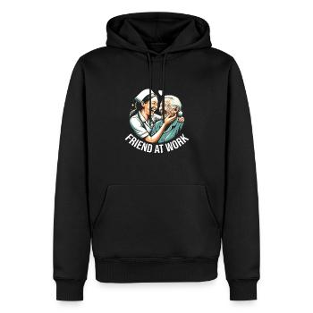 Altenpflegerin - Männer Premium Bio Hoodie - Schwarz - Vorne - Nico (187cm)