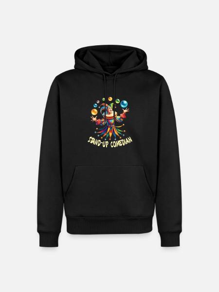 Marché médiéval - Sweat à capuche Premium bio Homme - noir