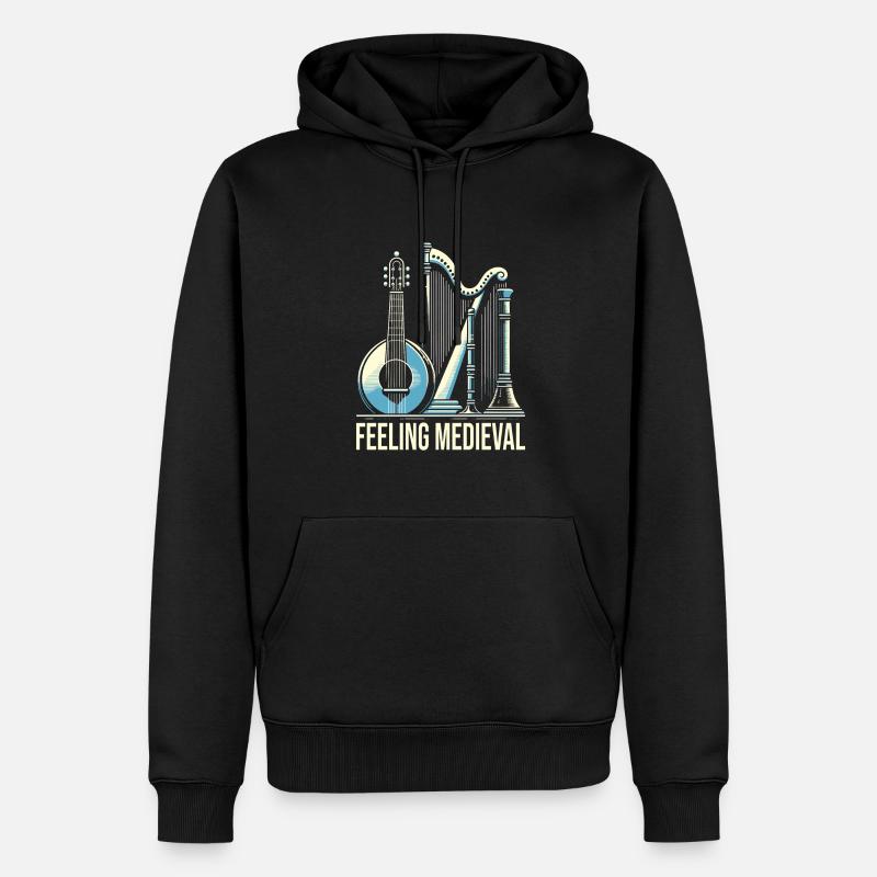 Mittelalter Markt - Männer Premium Bio Hoodie - Schwarz