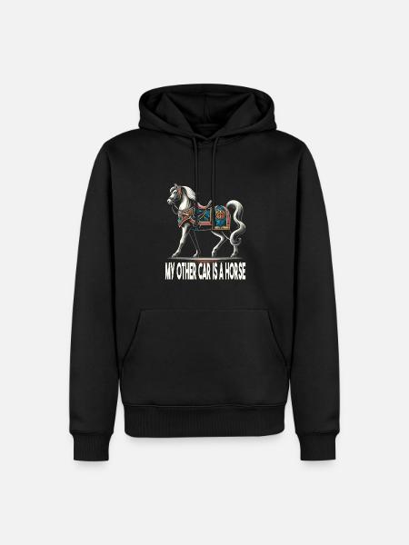 Marché médiéval - Sweat à capuche Premium bio Homme - noir