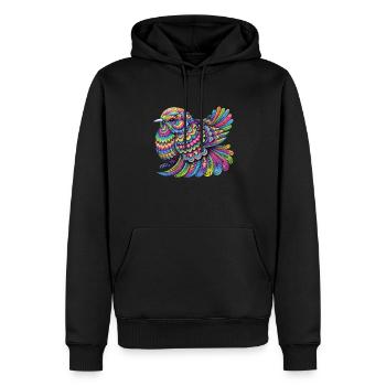 Hippie Festival - Männer Premium Bio Hoodie - Schwarz - Vorne - Nico (187cm)