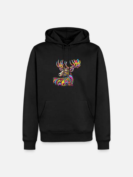 Hippie Festival - Men’s Premium Organic Hoodie - black
