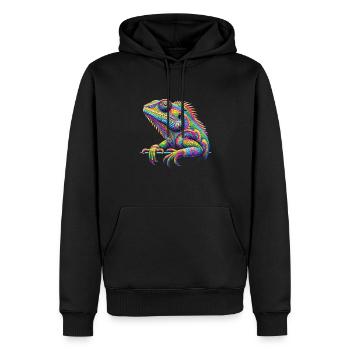 Hippie Festival - Männer Premium Bio Hoodie - Schwarz - Vorne - Nico (187cm)