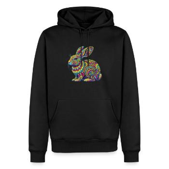 Hippie Festival - Männer Premium Bio Hoodie - Schwarz - Vorne - Nico (187cm)