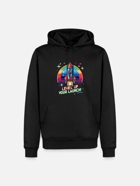 Rocket - Men’s Premium Organic Hoodie - black