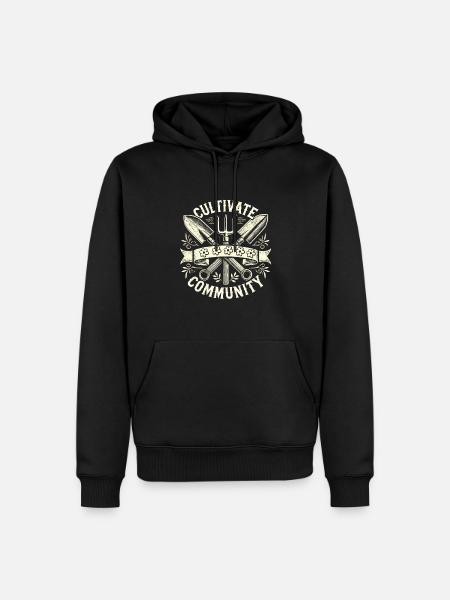 Garten - Männer Premium Bio Hoodie - Schwarz