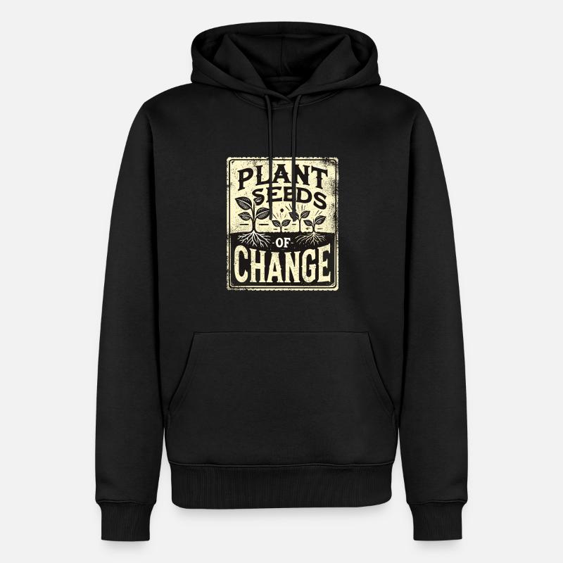Garten - Männer Premium Bio Hoodie - Schwarz