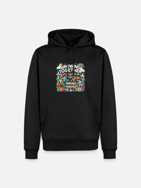 Garten - Männer Premium Bio Hoodie - Schwarz