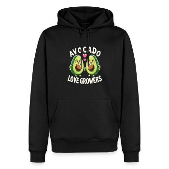 Rascal - Men’s Premium Organic Hoodie - black - Front - Nico (187cm)