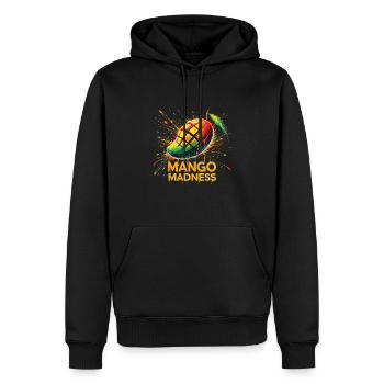 Fripon - Sweat à capuche Premium bio Homme - noir - Devant - Nico (187cm)