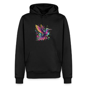 Exotique - Sweat à capuche Premium bio Homme - noir - Devant - Nico (187cm)